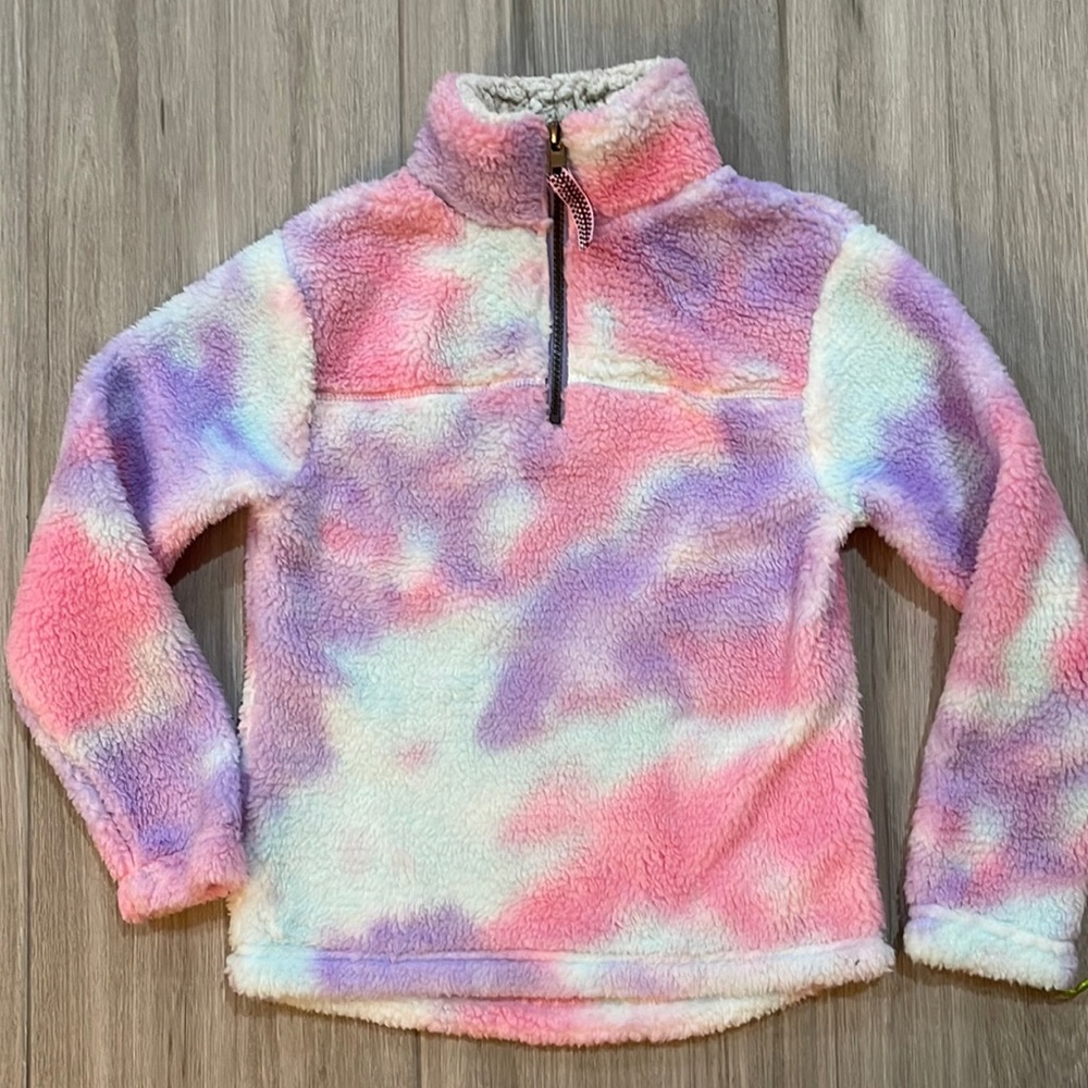 Te verde size 6 fleece 1/4 zip sweater